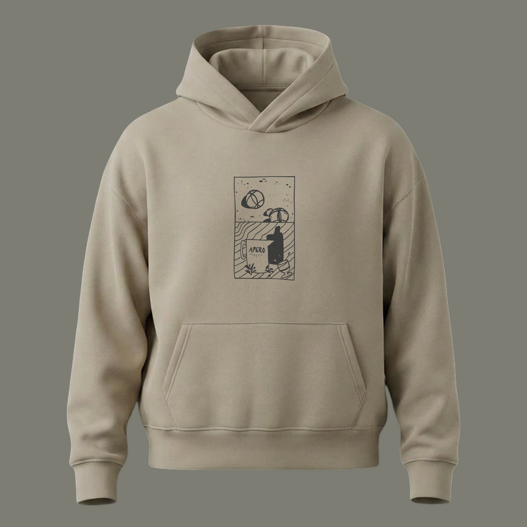 SWEAT PÉTANQUE BEIGE MASTIC