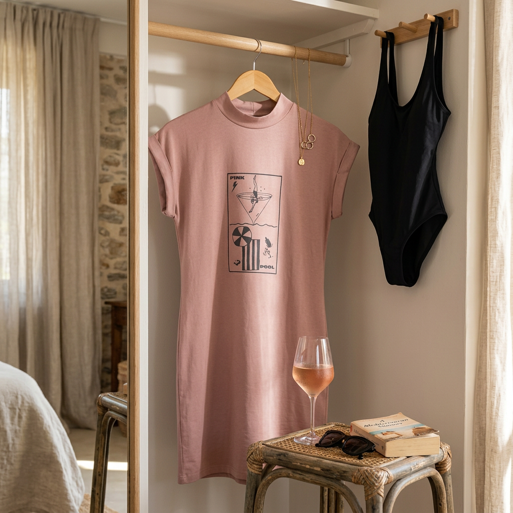 ROBE ROSÉ PISCINE