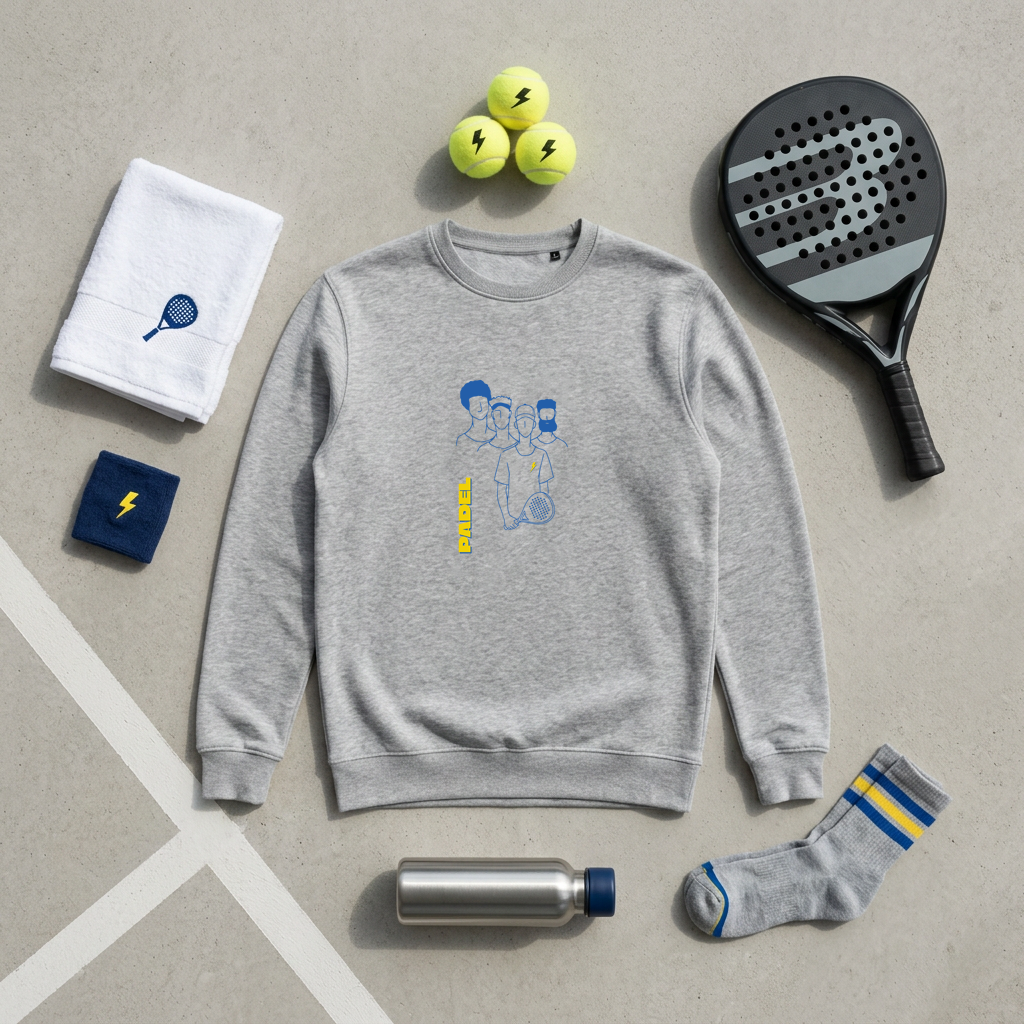 PULL TEAM PADEL GRIS