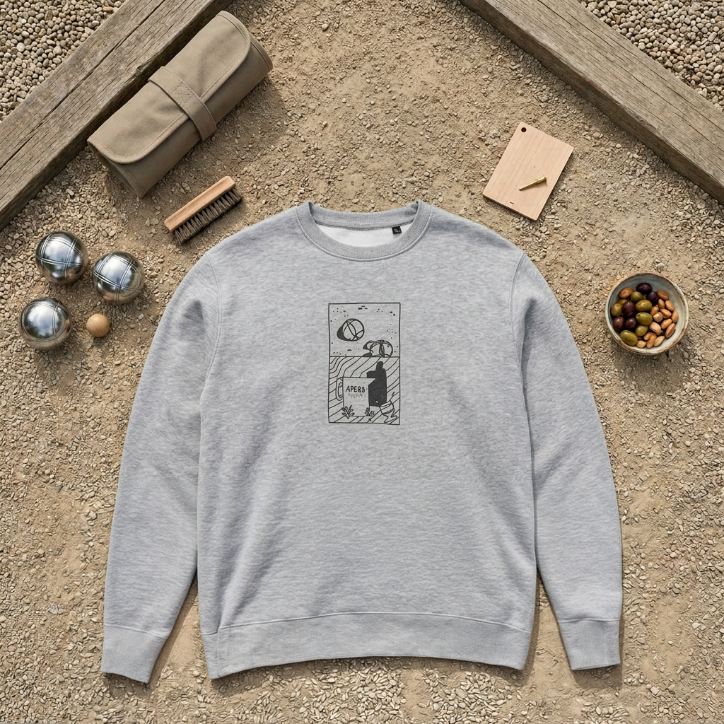 PULL PÉTANQUE GRIS