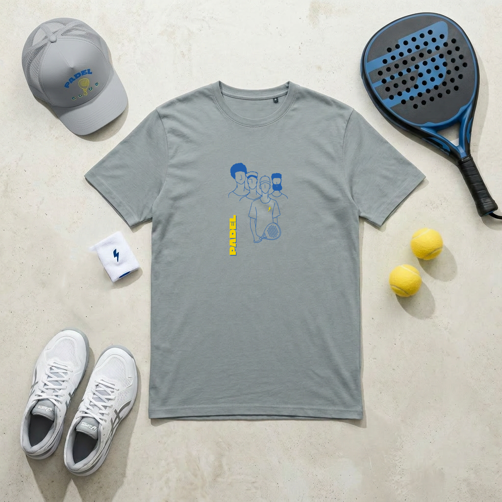 T-SHIRT TEAM PADEL BLEU