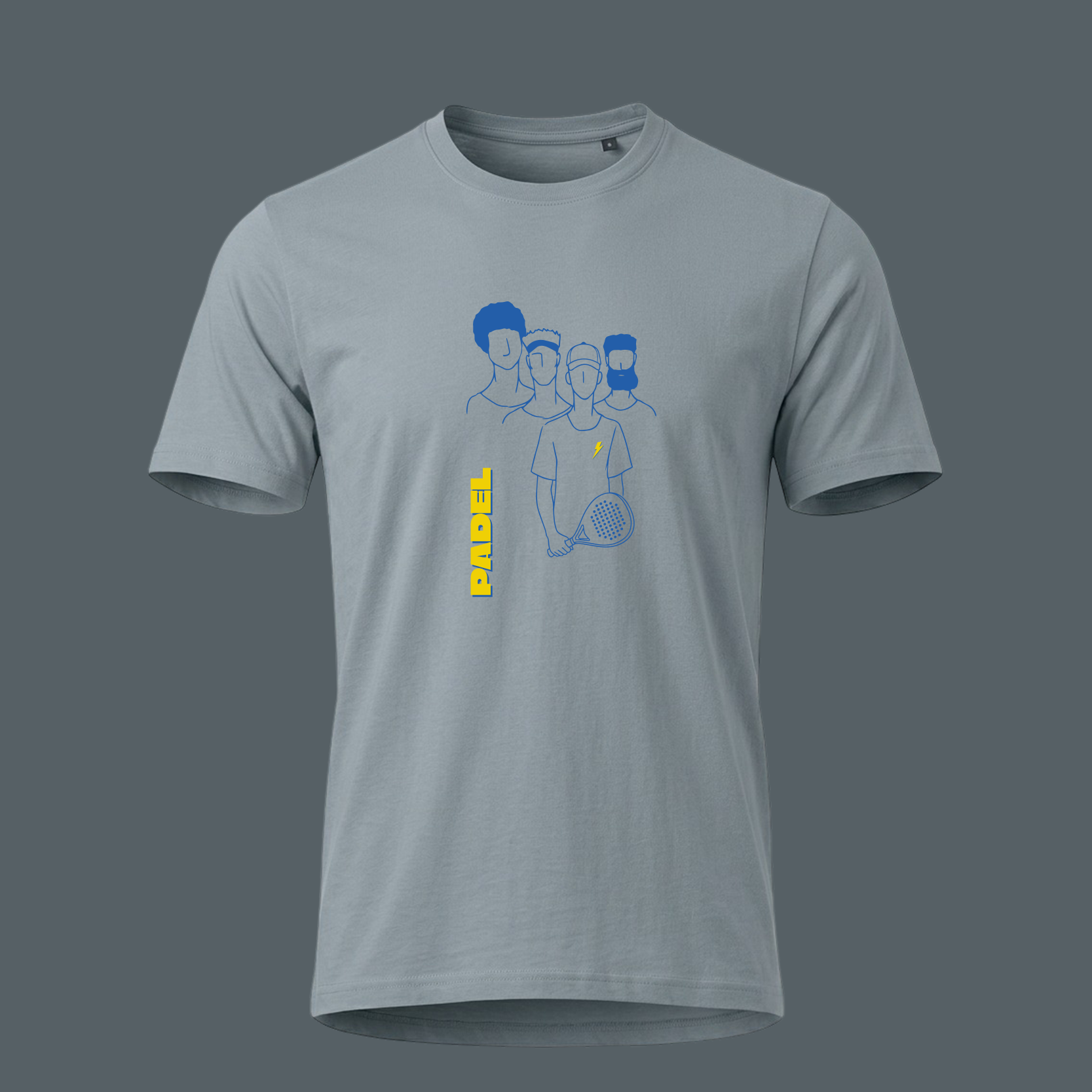 T-SHIRT TEAM PADEL BLEU