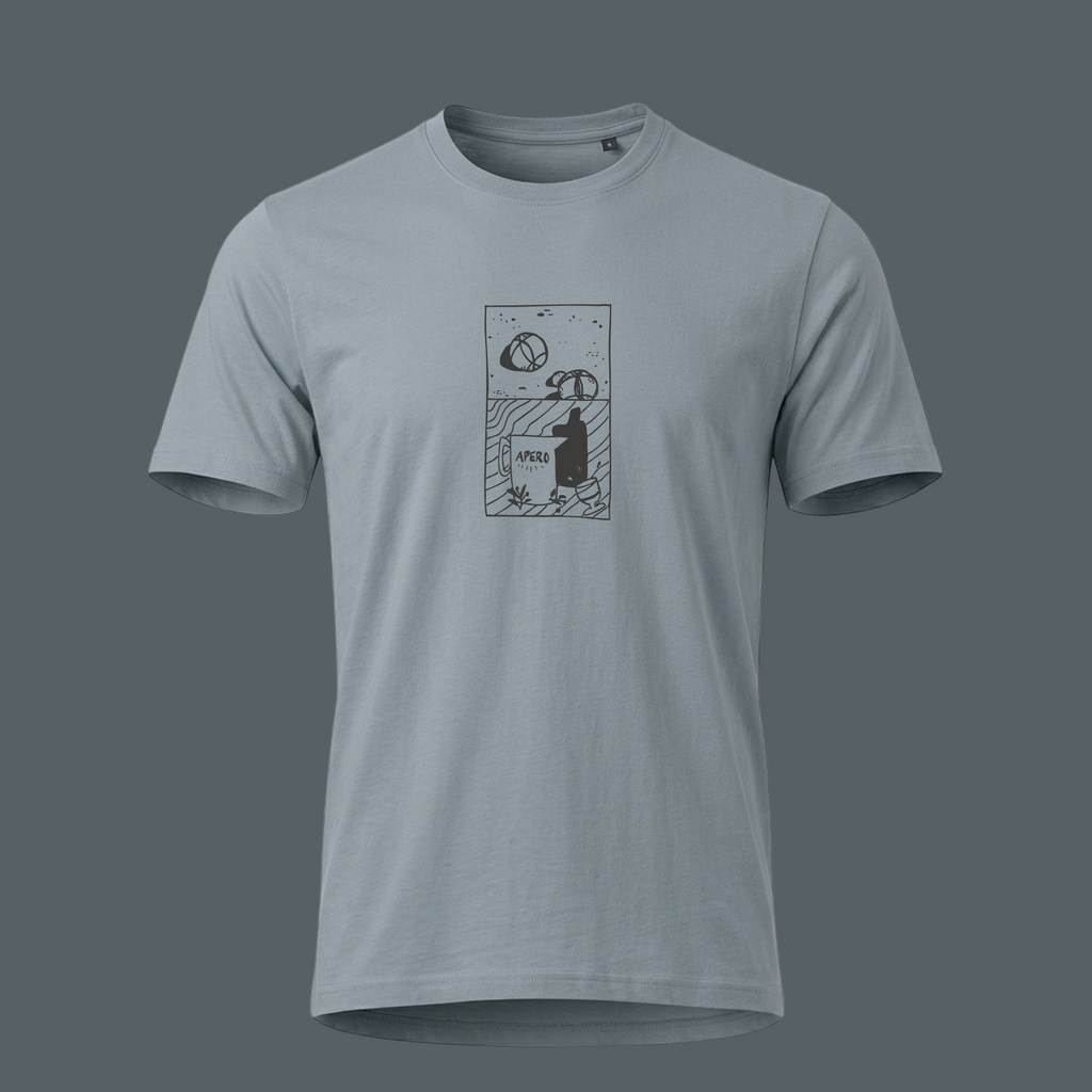 T-SHIRT PÉTANQUE BLEU