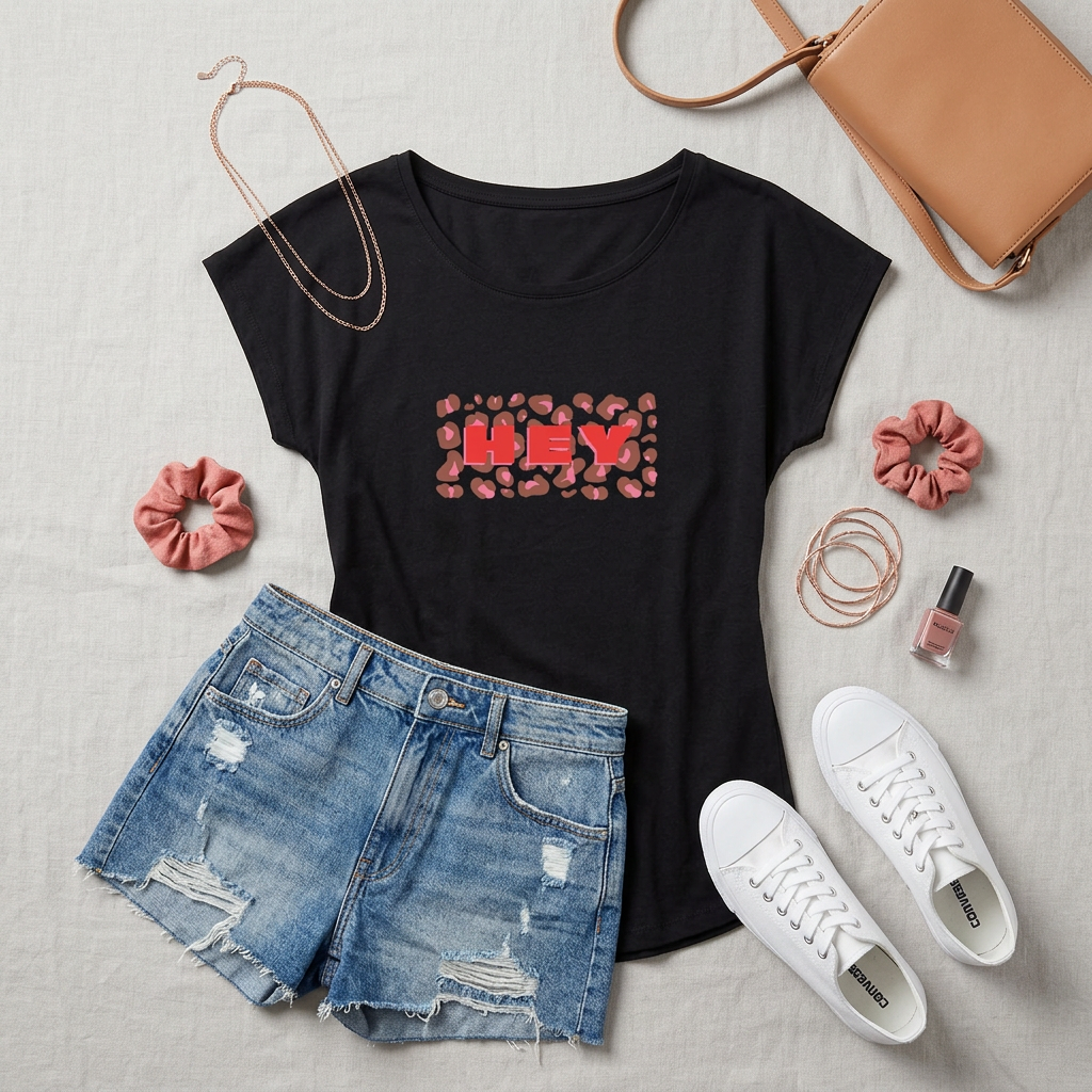 T-SHIRT LÉOPARD HEY