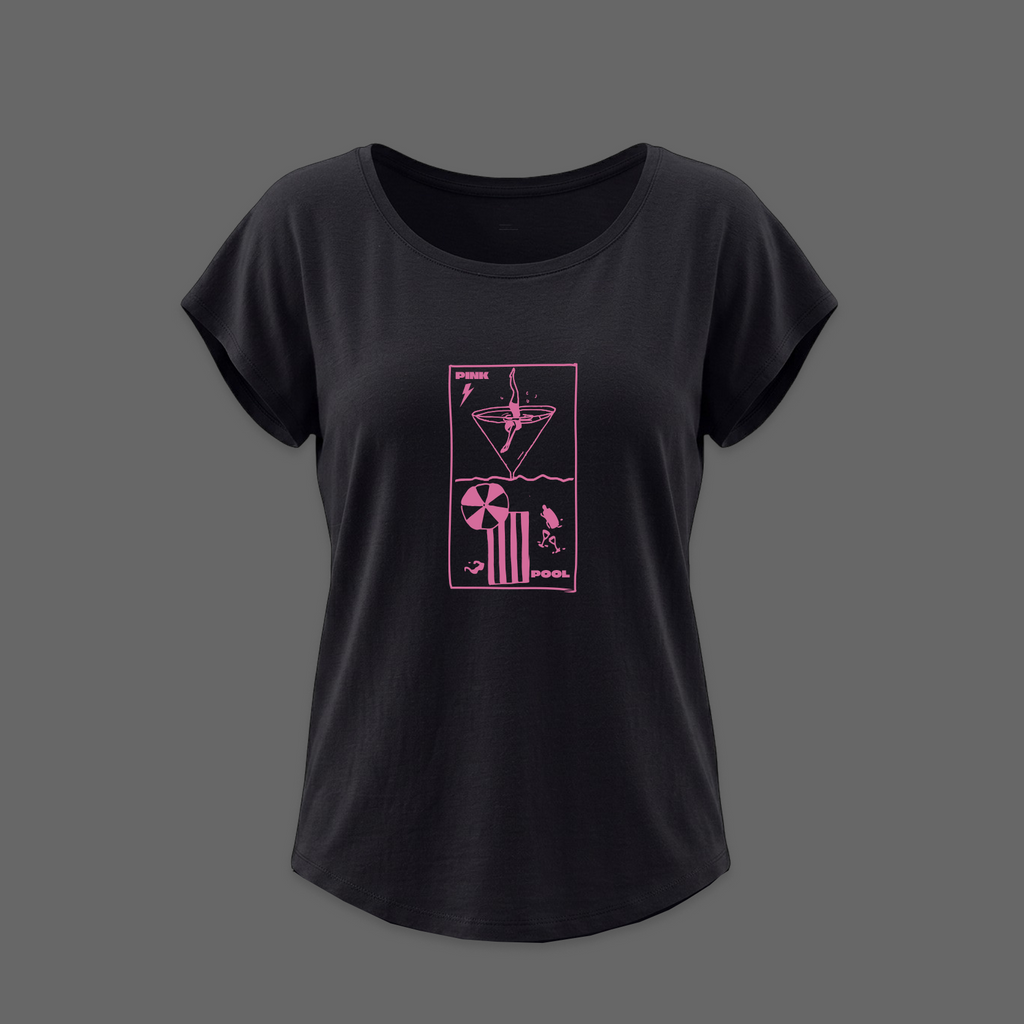 T-SHIRT ROSÉ PISCINE