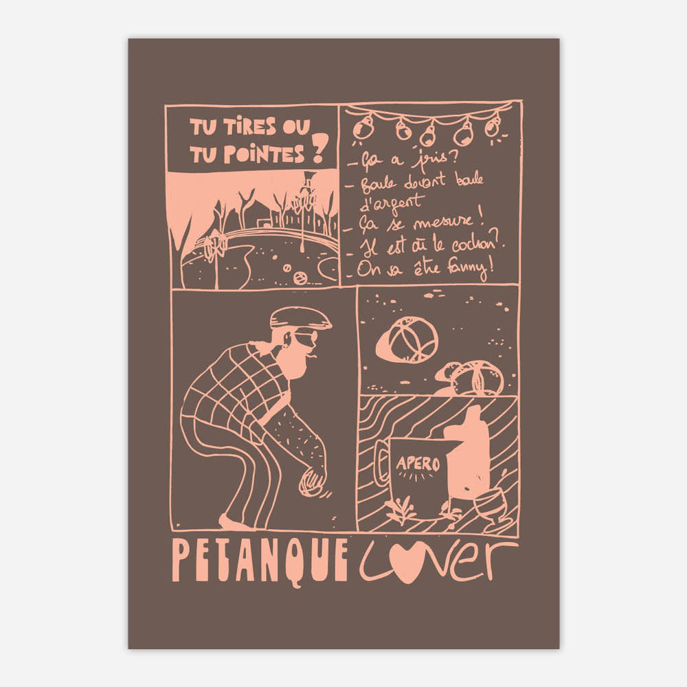 AFFICHE PETANQUE LOVER