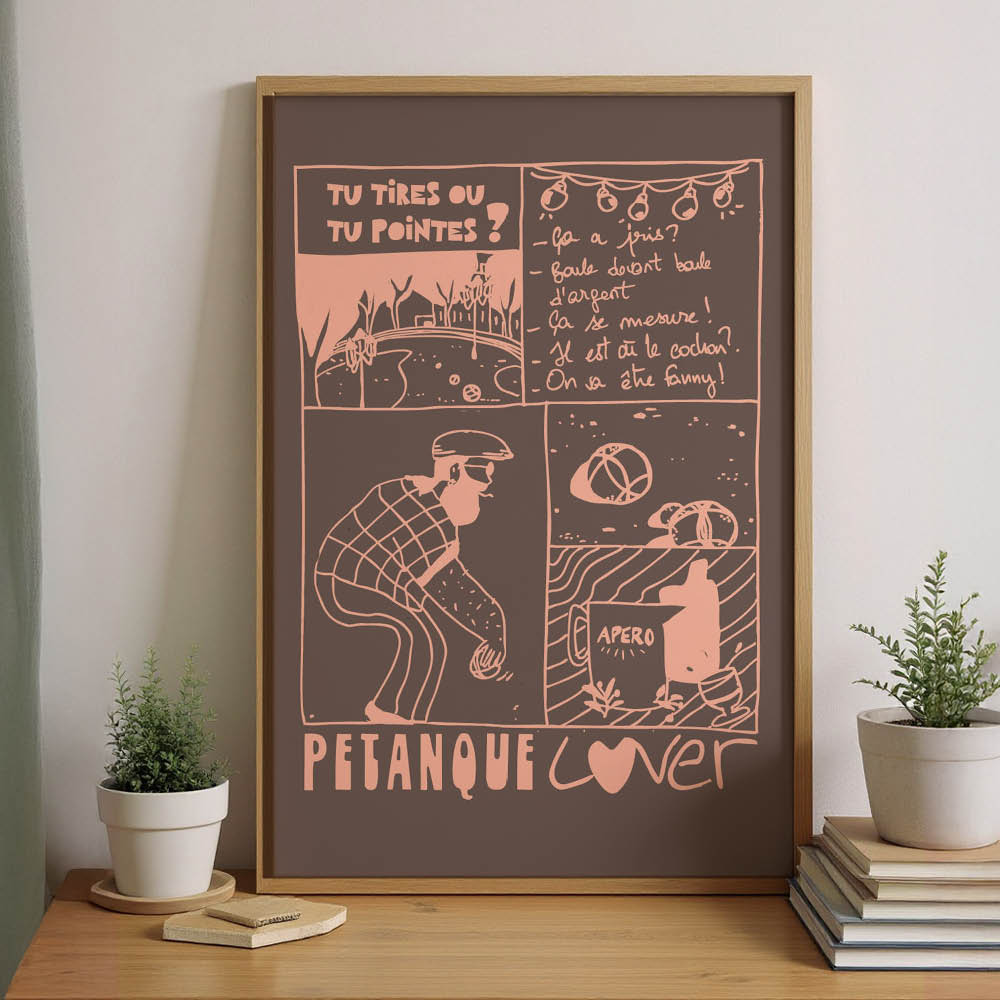 AFFICHE PETANQUE LOVER