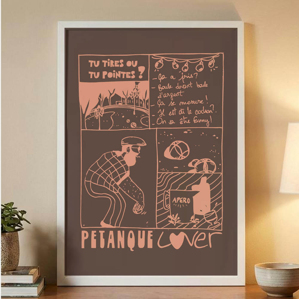 AFFICHE PETANQUE LOVER
