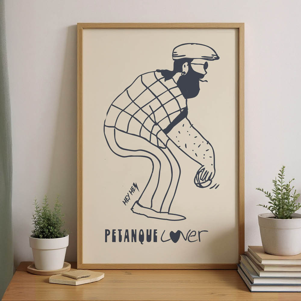 AFFICHE PETANQUE LOVER