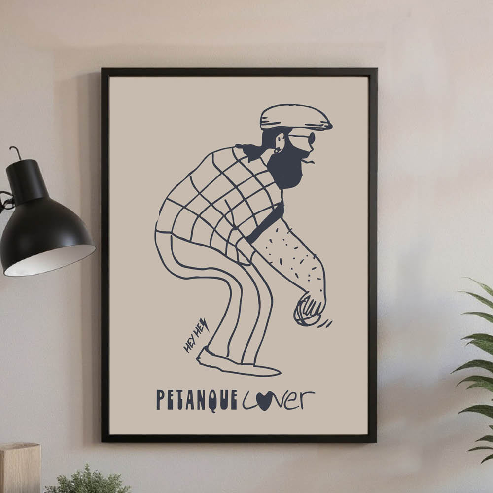 AFFICHE PETANQUE LOVER