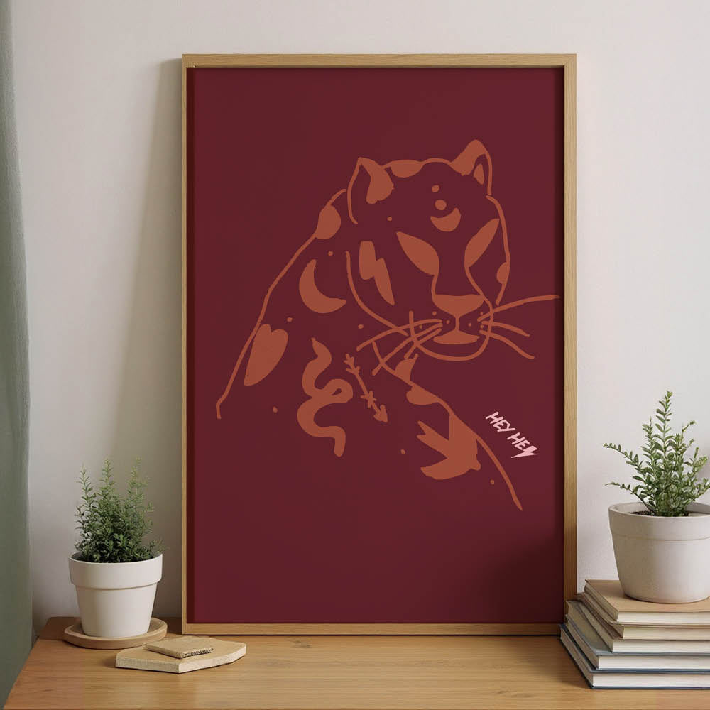 AFFICHE ICONIQUE LEOPARD