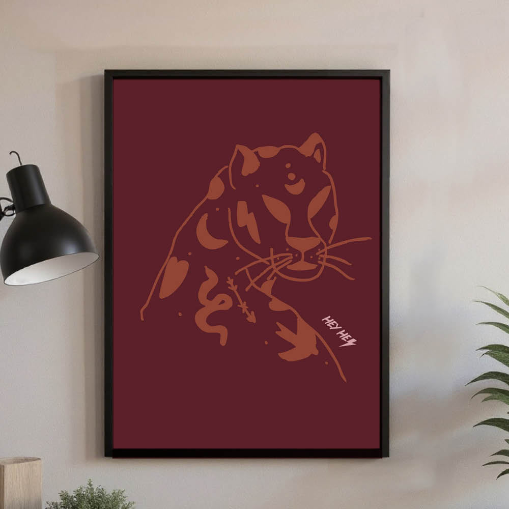 AFFICHE ICONIQUE LEOPARD