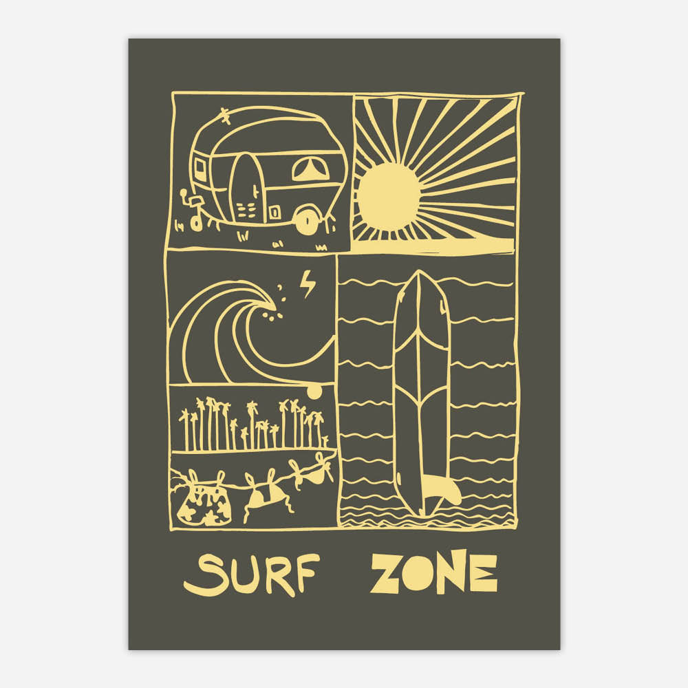 AFFICHE SURF ZONE