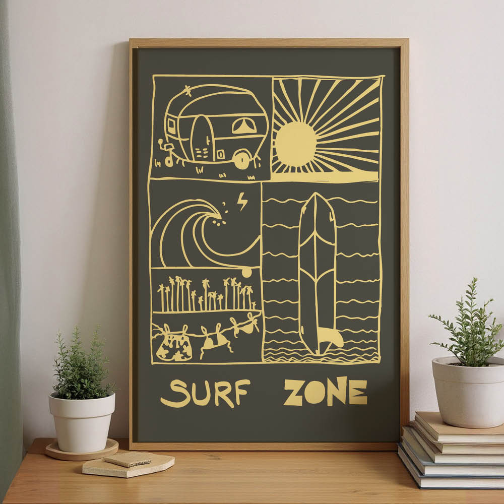 AFFICHE SURF ZONE