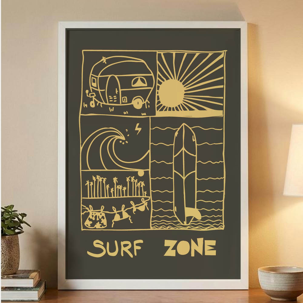 AFFICHE SURF ZONE