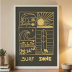 AFFICHE SURF ZONE