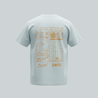 T-SHIRT SURF ZONE BLEU