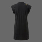 look noir et décontracté : robe noire d'été Hey Hey avec éclair doré