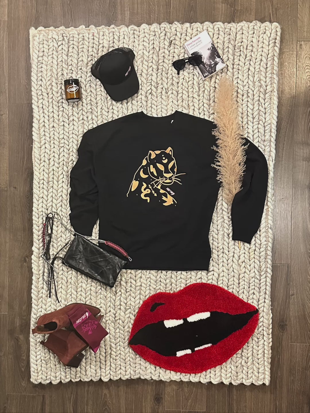 SWEAT LÉOPARD HEY HEY