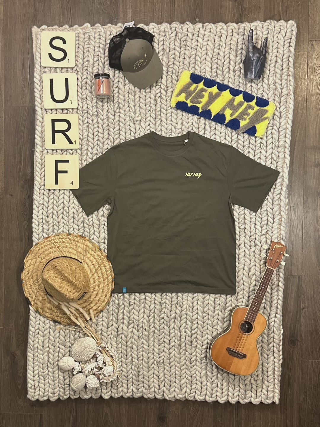 T-SHIRT SURF ZONE KAKI